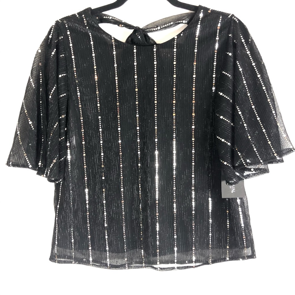 NWT Sweet Rain Blouse NWT Women’s Medium Black